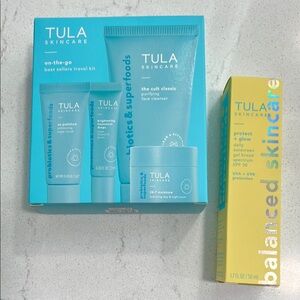 Tula Skincare Travel Kit - Blue and Yellow